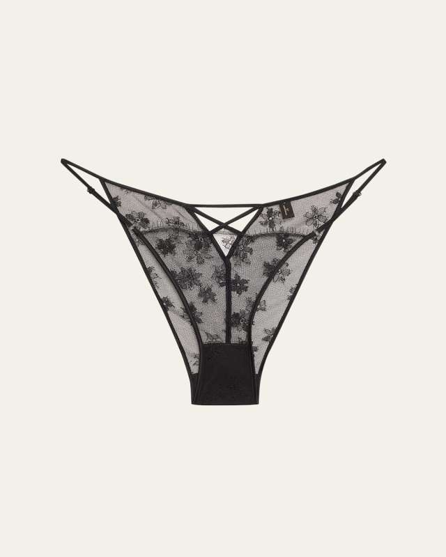 All Over Lace Cheeky Low-Rise Briefs